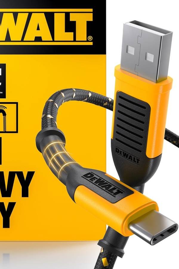 🎧 ¡Audífonos DeWalt IPX6! 🎵 ¿Música para Rudos como Chuck Norris y sus Cumbias ó Puro Marketing? 💥🤔 23 IMAGEN - LaTachuelaTech - dewalt ipx6 - Auriculares Dewalt - Cable de carga rápida USB a USB-C trenzado reforzado DEWALT Tipo C a Tipo A - 07