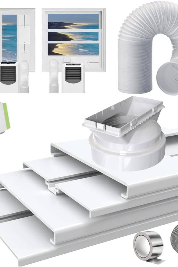 ¡Alerta Tech! 🚨 ¡Reseñamos el SereneLife SLpac8! 🐧 ¡Tu Boleto a la Antártida Personal! 33 IMAGEN - LaTachuelaTech - SereneLife SLpac8 - Kit Ventana Portátil AC con Manguera 5 9 - 07