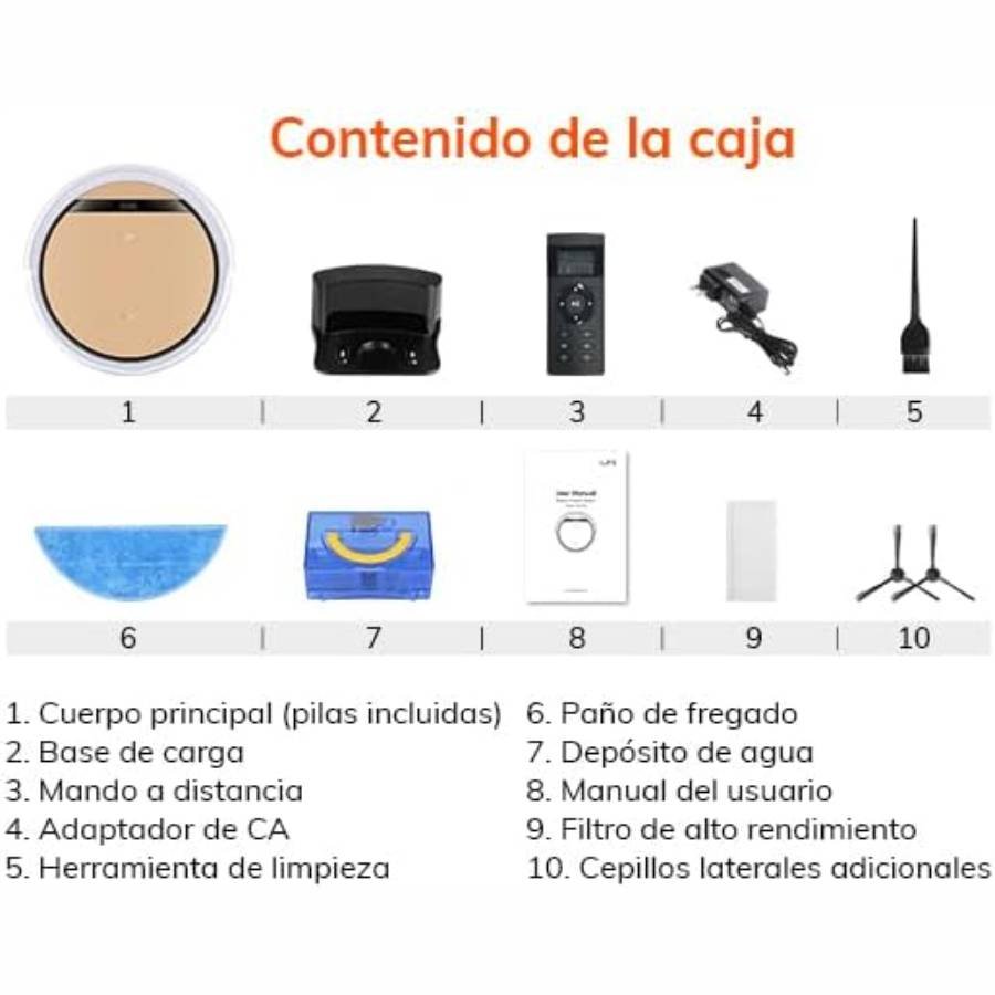 ILife V5s Plus 🛸 ¿El Gadget que te Salvará del Apocalipsis de la Mugre o un Simple Platillo Volador con ínfulas de Limpiador? 17 IMAGEN - LaTachuelaTech - ilife v5s plus - Características - contenido de la caja - 08