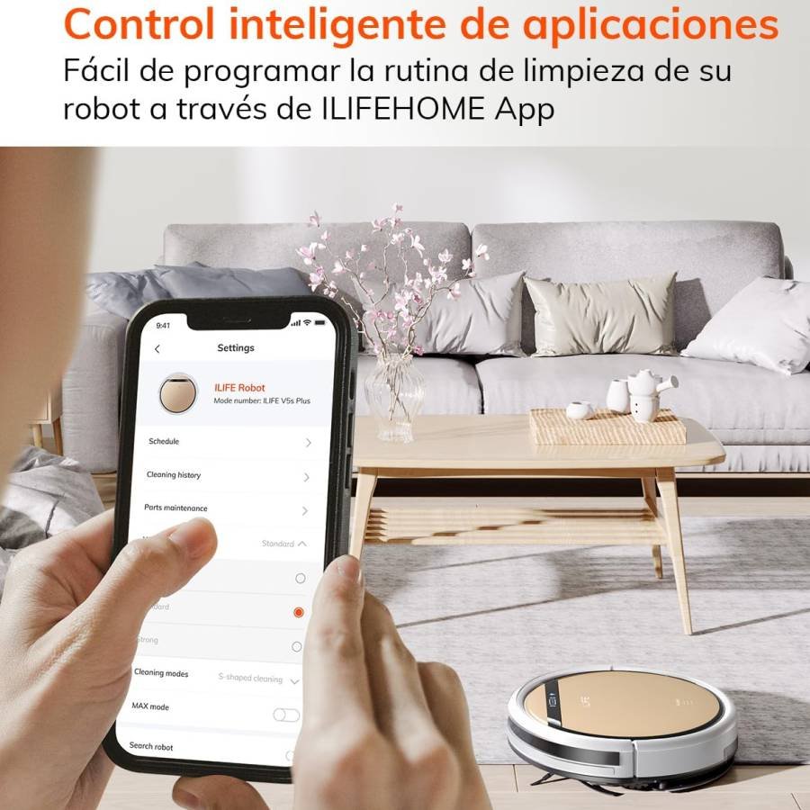 ILife V5s Plus 🛸 ¿El Gadget que te Salvará del Apocalipsis de la Mugre o un Simple Platillo Volador con ínfulas de Limpiador? 19 IMAGEN - LaTachuelaTech - ilife v5s plus - Características - control inteligente - 08
