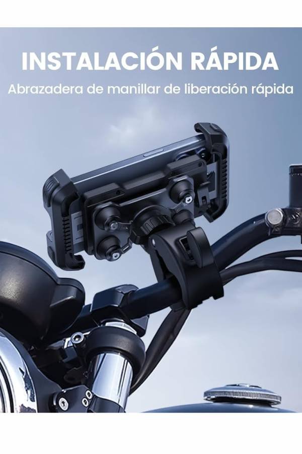 ¿Un Patín Eléctrico? ¡No! Es el HONEYWHALE T4B SCOOTER ELÉCTRICO 🤘 ¡Tu Pasaporte a la Libertad! 34 IMAGEN - LaTachuelaTech - HoneyWhale T4b Scooter Eléctrico - accesorios - Lamicall Porta Celular para Moto Bicicleta - Antivibración - 07