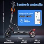 ¿Un Patín Eléctrico? ¡No! Es el HONEYWHALE T4B SCOOTER ELÉCTRICO 🤘 ¡Tu Pasaporte a la Libertad! 61 IMAGEN - LaTachuelaTech - HoneyWhale T4b Scooter Eléctrico - características - 10