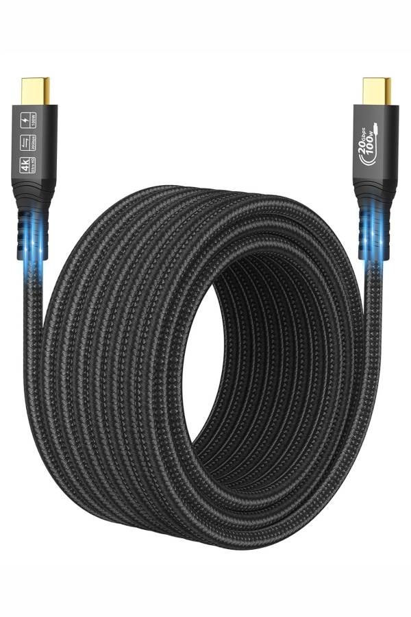 ¡El Rossetta Star Projector RT009! ✨ ¡El Fin del Aburrimiento en tu Cuarto! 😉 32 IMAGEN - LaTachuelaTech - rossetta star projector rt009 - accesorios - Cable extra largo tipo C a C de 16.4 pies - 07