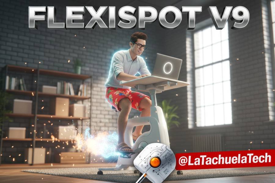 🚴♂️ FLEXISPOT V9 ¡La Máquina Que Trabaja Tus Piernas Mientras Tú Mueves Millones! (O VES MEMES... A SEGÚN) 🤑🦵 25 IMAGEN - LaTachuelaTech - flexispot v9 - Un oficinista joven estilo tech moderno con gafas en flexispot v9 desk bike - 07